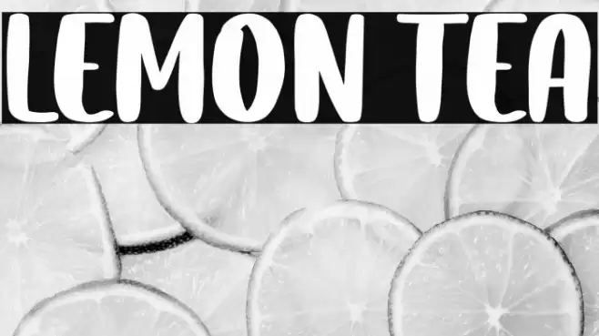 Lemon Tea Font examples
