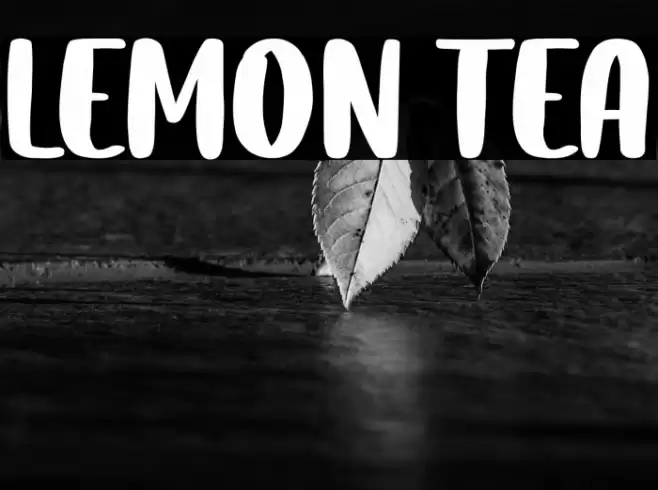 Lemon Tea Font examples