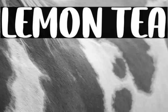 Lemon Tea Font examples