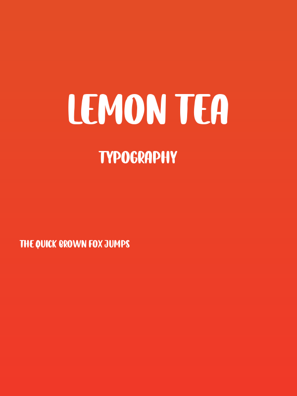 Lemon Tea Poster
