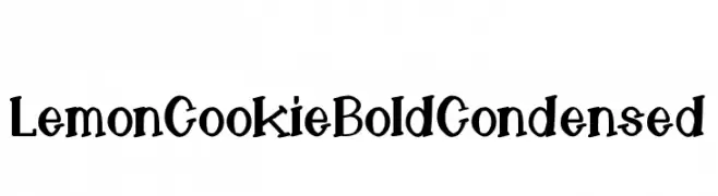 LemonCookieBoldCondensed  font caratteri gratis