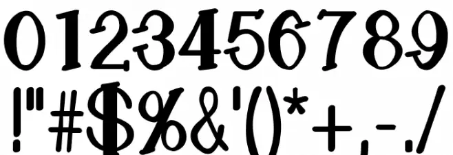 LemonCookieBoldCondensed Font OTHER CHARS