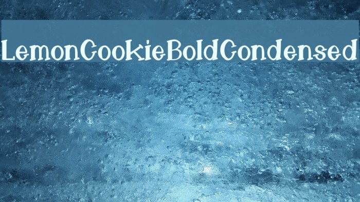 LemonCookieBoldCondensed Example 1