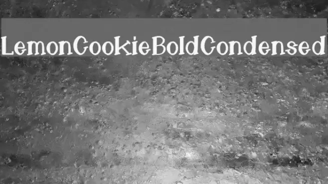 LemonCookieBoldCondensed Font examples