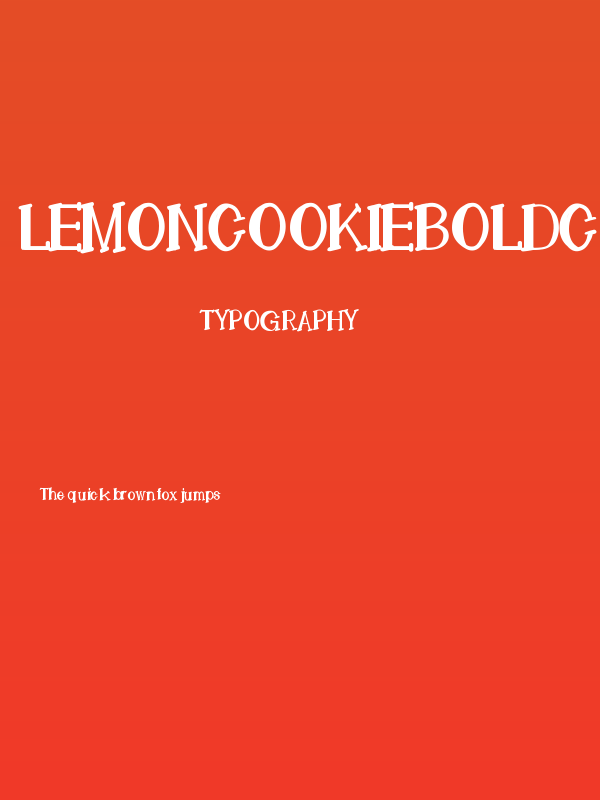 LemonCookieBoldCondensed Poster