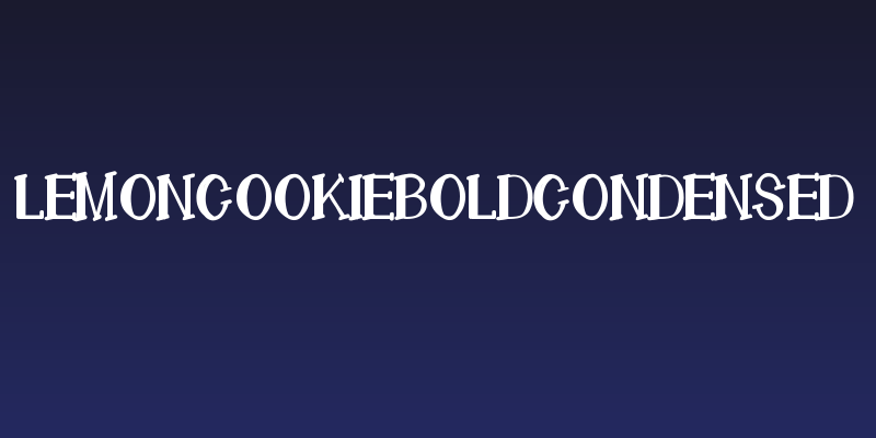 LemonCookieBoldCondensed Social Header