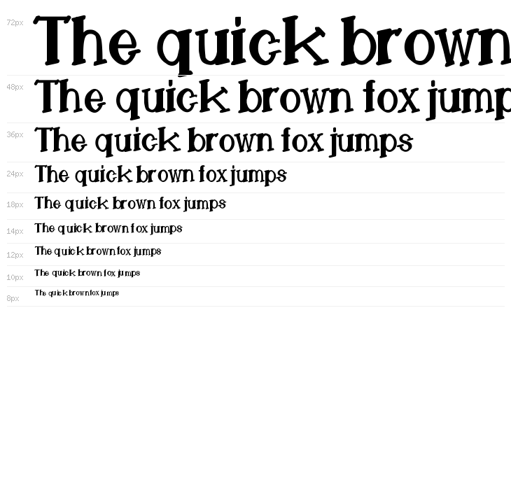 LemonCookieBoldCondensed Waterfall