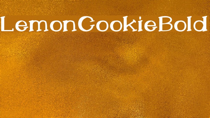 LemonCookieBold Example 1