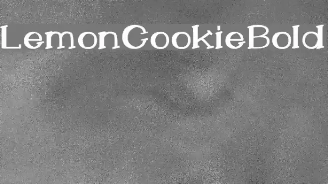 LemonCookieBold Font examples