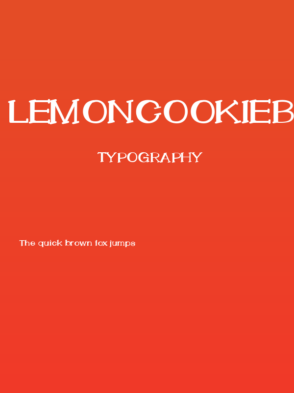 LemonCookieBold Poster