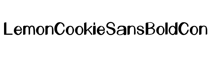LemonCookieSansBoldCon  フリーフォントのダウンロード