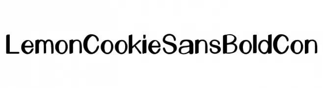 LemonCookieSansBoldCon  font caratteri gratis