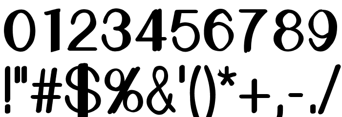 LemonCookieSansBoldCon Font OTHER CHARS