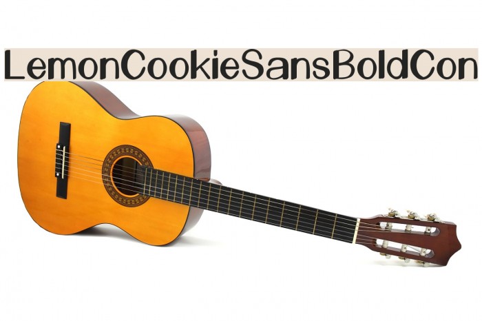 LemonCookieSansBoldCon Font examples