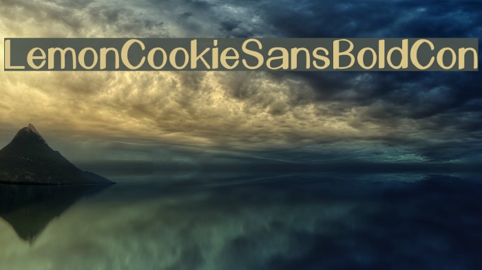 LemonCookieSansBoldCon Font examples