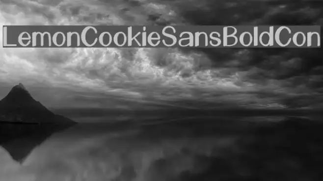LemonCookieSansBoldCon Example 2