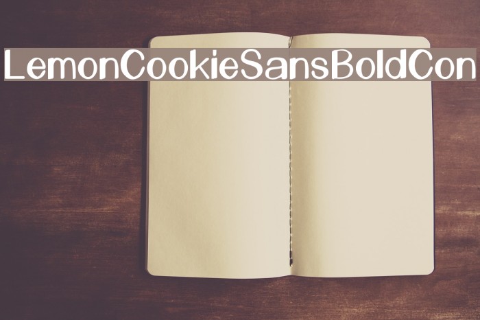 LemonCookieSansBoldCon Font examples