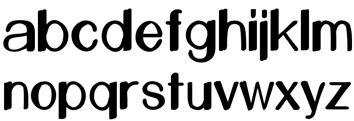 LemonCookieSansBoldCon Font LOWERCASE