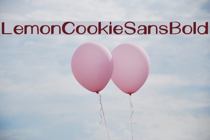 LemonCookieSansBold Font examples