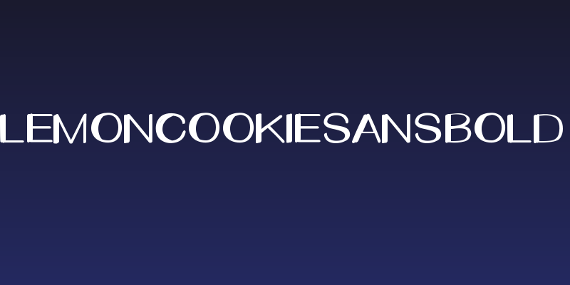 LemonCookieSansBold Social Header