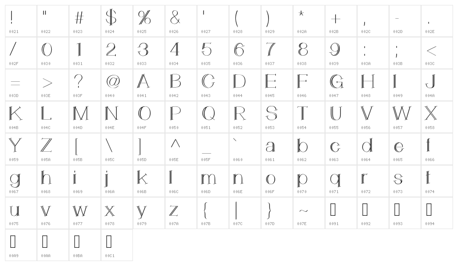 LemonCookie Character Map