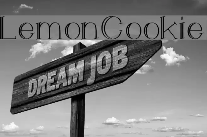 LemonCookie Font examples