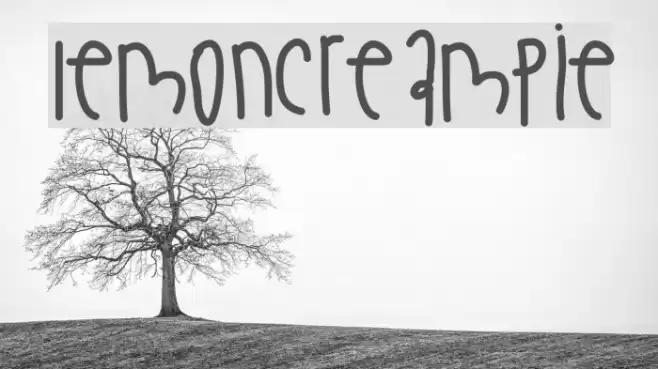 LemonCreamPie Font examples