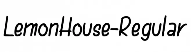 LemonHouse-Regular  Fuentes Gratis Descargar