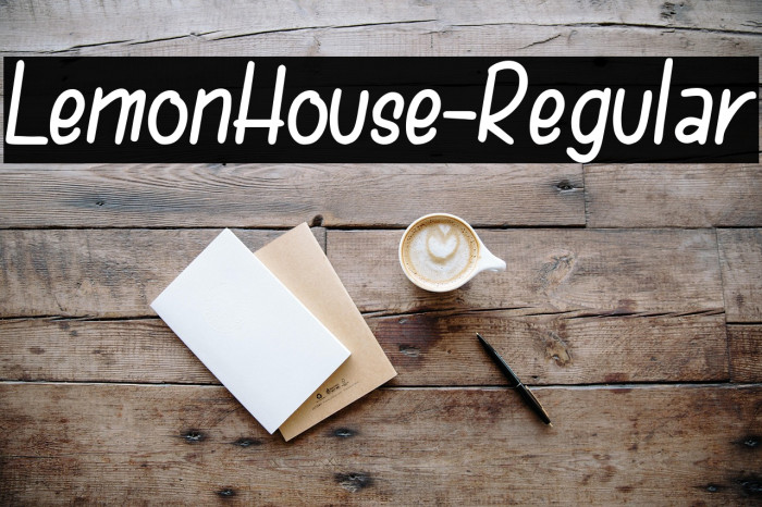 LemonHouse-Regular Example 1