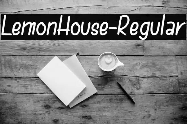 LemonHouse-Regular Font examples