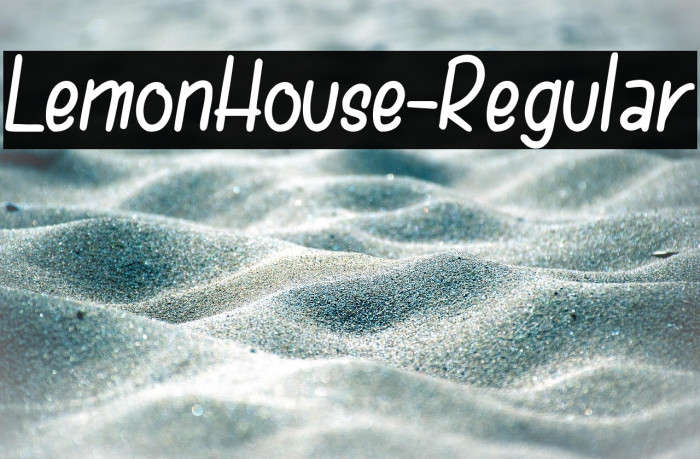 LemonHouse-Regular Example 2