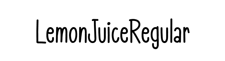 LemonJuiceRegular  免费字体下载