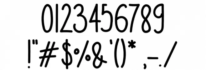 LemonJuiceRegular Font OTHER CHARS