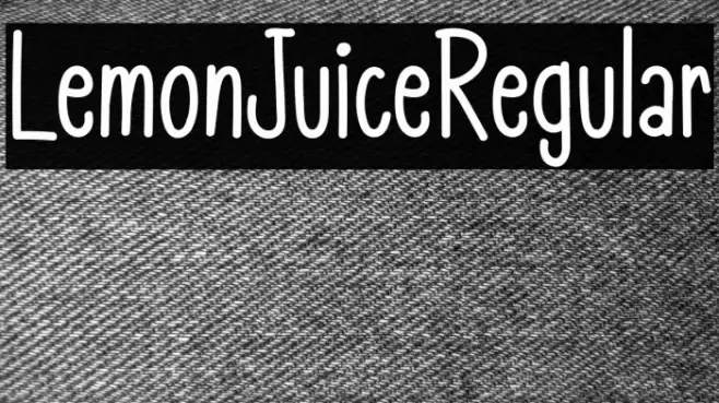 LemonJuiceRegular Font examples