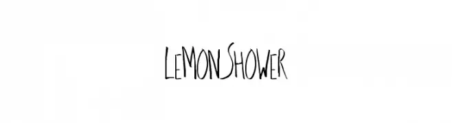 LemonShower  フリーフォントのダウンロード