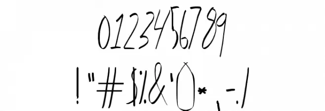 LemonShower Font OTHER CHARS