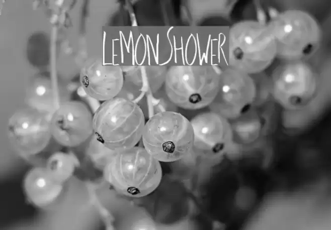 LemonShower Font examples