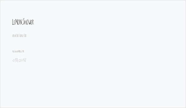 LemonShower Business Card