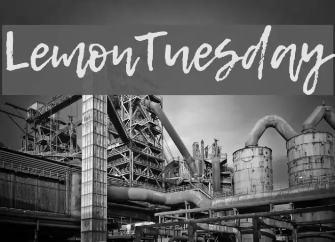 LemonTuesday Font examples