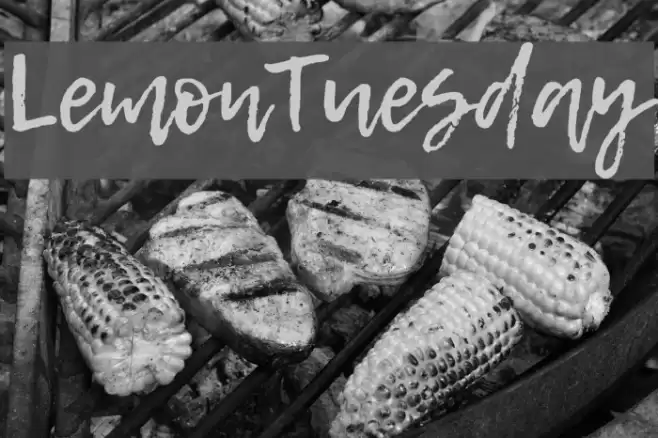 LemonTuesday Font examples