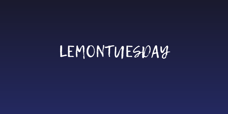 LemonTuesday Social Header