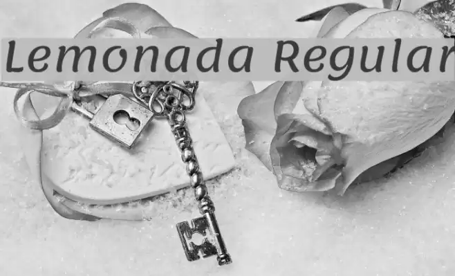 Lemonada Regular Font examples