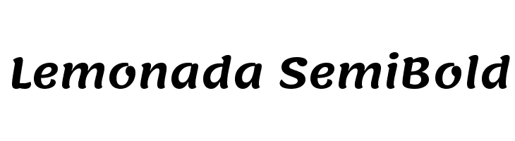 Lemonada SemiBold  font caratteri gratis