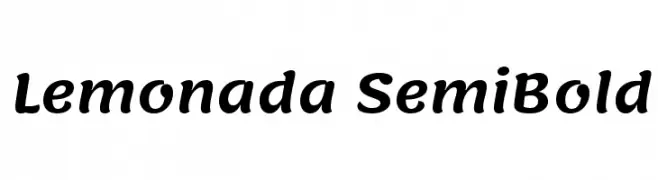 Lemonada SemiBold  フリーフォントのダウンロード