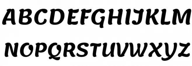 Lemonada SemiBold Schriftart Groß