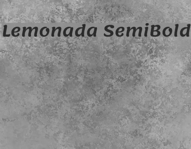 Lemonada SemiBold Font examples