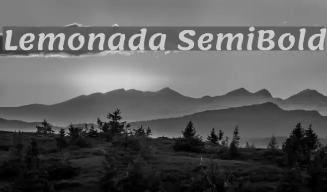 Lemonada SemiBold Font examples