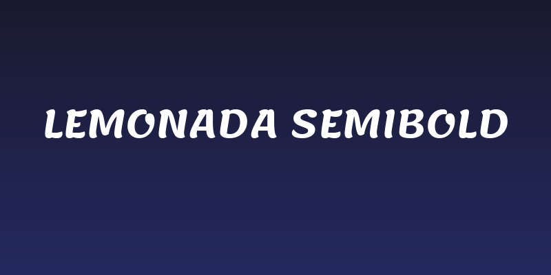 Lemonada SemiBold Social Header