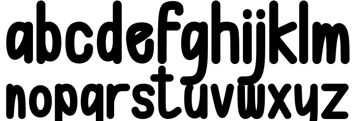 Lemonade Bold Font LOWERCASE