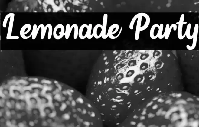 Lemonade Party Font examples